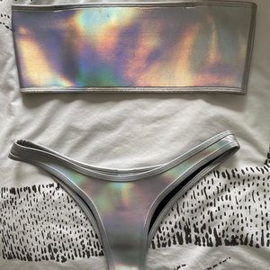 Holographic hoaka swimwear
